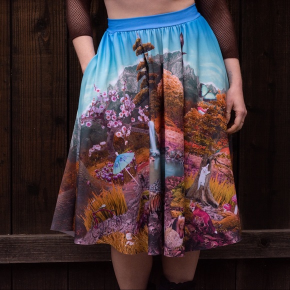 Blackmilk Dresses & Skirts - BlackMilk Hide and Seek Pocket Midi Skirt.